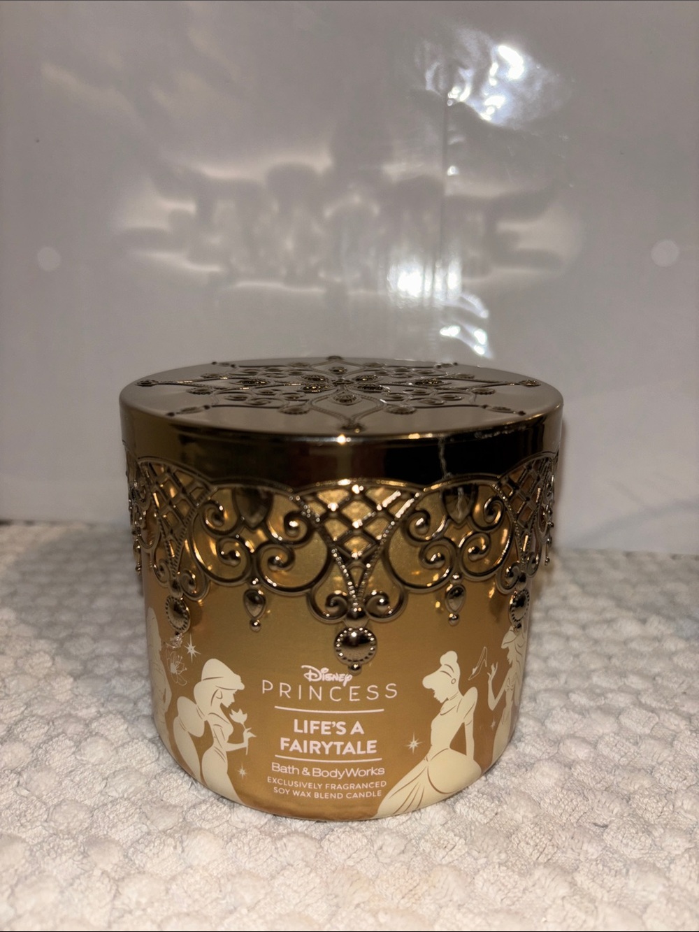 Bath & Body Works Disney Princess Life's a Fairytale Gold Decorative Candle